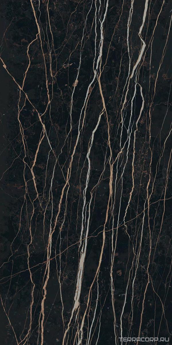 Керамогранит Florim Magnum Prexious of REX Thunder Night Matte 160x320 Черный, фото 5