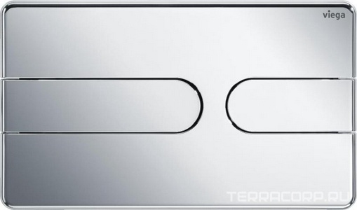 Комплект для установки подвесного унитаза, (застенный модуль, крепёж, панель 2-го смыва пластик цв.хром), Viega  Dry ZZ Viega Prevista 792862