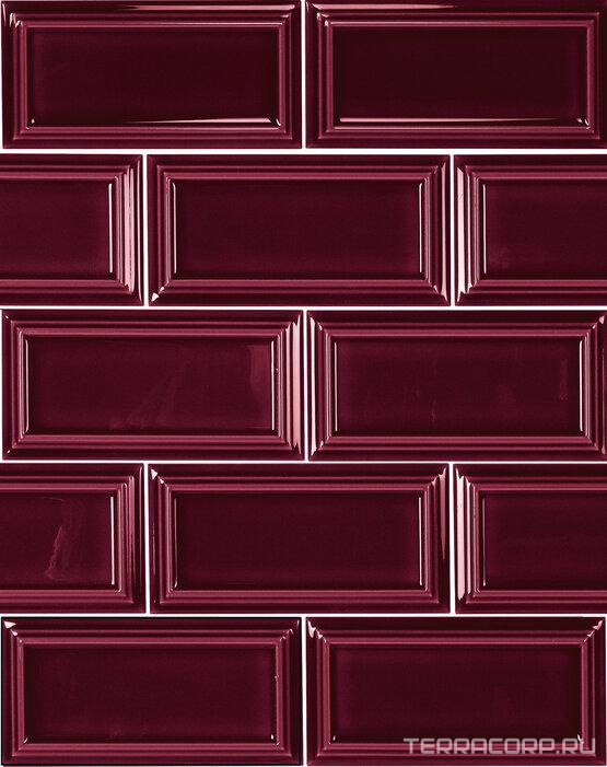 Керамическая плитка APE Ceramica The Hamptons Tiana Cherry 6,5x13 Бордовый, фото 4