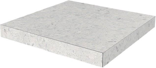 Ступени Kerama Marazzi Терраццо серый светлый угл. кл. ст. гр. 33х33 ZZ Серый, фото 3