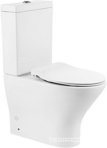 Чаша напольного, безободкового унитаза, (крепеж к полу в компл.), Acqua ZZ BelBagno ACQUA BB340CPR