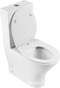 Чаша напольного, безободкового унитаза, (крепеж к полу в компл.), Acqua ZZ BelBagno ACQUA BB340CPR