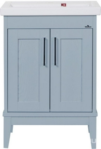 Тумба напольная ""-60 см, БЕЗ раковины, цвет серый ZZ ValenHouse Эйвори AV60_ТC