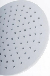 Душ верхний, стационарный, круглый d250мм, G 1/2, антикальц., стеновой кронштейн 350мм, (латунь цв.белый матовый), Cezares ZZ Cezares Porta PORTA-TDDR-BIO