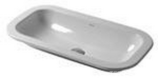 Раковина встраиваемая в столешницу снизу, без отв. для смесителя, без перелива, 60(69)х30(38)хh11,5(14)см, (цв. белый),  ZZ Azzurra Glaze GLLT06938000BI (GLZ 69x38/SP bi)