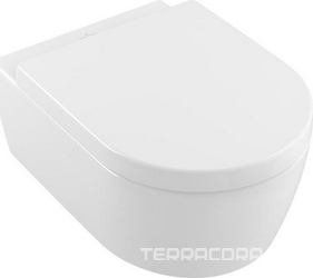 Унитаз подвесной Villeroy & Boch Avento 5656HR01 alpin, безободковый| 53x37x31