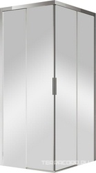 Душевой уголок 900(880-900)х900(880-900)хh1950мм, квадрат, две сдвижн.двери, (стекло прозр.6мм, фурн.цв.хром), Comfort ZZ