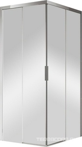 Душевой уголок 900(880-900)х900(880-900)хh1950мм, квадрат, две сдвижн.двери, (стекло прозр.6мм, фурн.цв.хром),  ZZ Cezares Comfort COMFORT-A-2-90-C-Cr