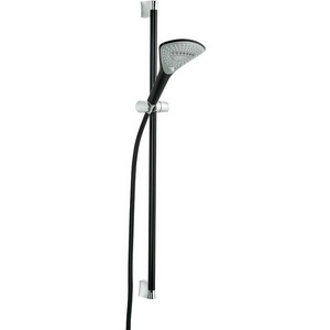 Душевой гарнитур  3s  (штанга 900 мм, лейка, шланг), черный/хром XX Kludi Fizz 6774087-00