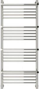 Полотенцесушитель "+" 1200x500 мм, прямой, 4 полки, подключ. 3/4, комплектующие в комплекте, хром ZZ Сунержа Богема 00-0224-1250