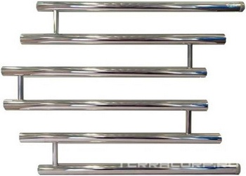 Полотенцесушитель "ПМ 4" 500*500 мм, БЕЗ уголков, сгонов, хром ZZ