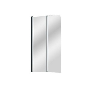 Душевая шторка на ванну, 80хh140 см, профиль хром, стекло прозрачное ZZ Azario Azario AZ-141