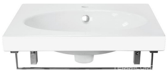 Раковина Sanita luxe Next60 на кронштейнах| 60x6x45
