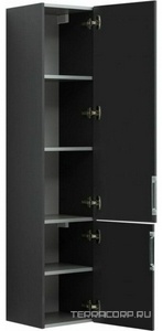 Пенал подвесной "" 35 см, цвет серый антрацит ZZ Aquanet Алвита 240197