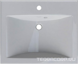 Раковина Altasan Elita UPP60 60 см подвесная со сливом и кронштейнами| 59x18x49