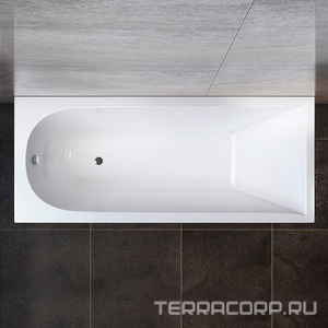 Ванна акриловая 180х80 см (без каркаса, панели и сифона),  AMPM Spirit W72A-180-080W-A2