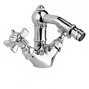 Смеситель для биде на 1 отв. с д/к, (цв.Ottone Grezzo латунь матов., ручки Half Dome)), Nicolazzi ZZ Nicolazzi Classico 1434 OG 70