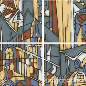 Керамическая плитка Kerama Marazzi Витраж Панно  30x30 Бежевый 