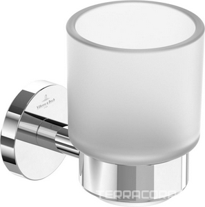 Стакан настенный, (цв.хром/матовое стекло),  ZZ Villeroy & Boch Tender TVA15101800061