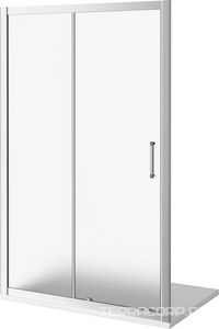 Душевое ограждение "" 1200 мм (для Г-образного или как дверь в нишу) проф.хром, стекло Грейп, БЕЗ поддона, БЕЗ боковой части ZZ Good Door LATTE ЛА00023
