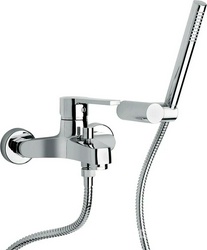 Смеситель для ванны, лейка, шланг, кронштейн в компл., (цв.хром), Le Mans XX