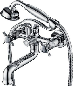 Смеситель для ванны с душем Kaiser Cross 41022 , цв.хром ZZ Kaiser 
Cross 41022 / к.т.428880