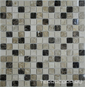 Мозаика Спектр-М Натуральный камень Мозаика из камня на сетке М20-275-20Р 30.5x30.5 Комбинированный 