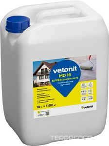 Ветонит грунтовка-концентрат MD16 10л (60шт/пал) ZZ Vetonit Vetonit n174585