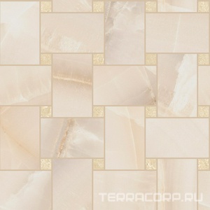 Мозаика Sant Agostino Akoya Maxi Rete  Ivory Kry 30x30 Бежевый 