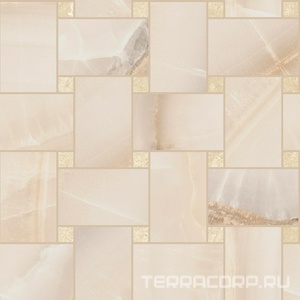 Мозаика Sant Agostino Akoya Maxi Rete  Ivory Kry 30x30 Бежевый 