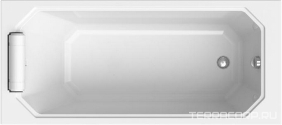 Ванна акриловая "УЭЛЬС", 1700х750, ГМ12, АМ, смеситель/излив "Честер/Линкольн-малый", каркас, слив-перелив и подголовник в компл., БЕЗ панели ZZ
