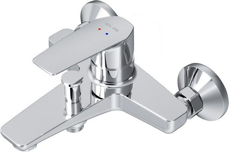 Смеситель для ванны/душа  излив 175мм, БЕЗ аксессуаров, цв.хром AMPM Gem F90A10000