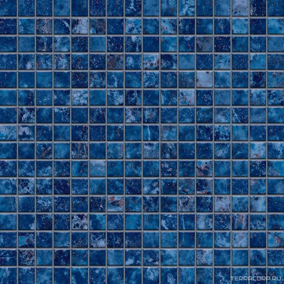 Керамогранит Atlas Concorde Italy Marvel Dream Marvel Ultramarine Mosaico Lappato 30x30 Голубой, фото 5