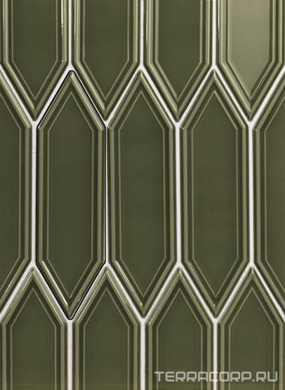 Керамическая плитка APE Ceramica The Hamptons Gin Victorian Green 5x18 Зеленый, фото 4