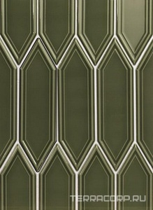 Керамическая плитка APE Ceramica The Hamptons Gin Victorian Green 5x18 Зеленый 