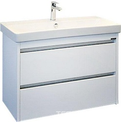 Тумба подвесная "Дублин"-90см, с раковиной в комплекте, цв.белый XX