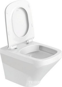 Унитаз подвесной 370х540мм, безободковый, без сиденья, крепёж в компл.,  ZZ Duravit DuraStyle 255109 00 00