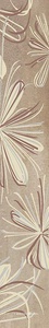 Керамическая плитка Azori Sonnet Бордюр SONNET BEIGE FLOWER XX6.2х40.5 Бежевый 