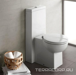 Бачок напольный, смыв 3/6л, кнопка хром, подвод воды сбоку справа/слева, Monolith для унитазов Daytime и  You&Me ZZ