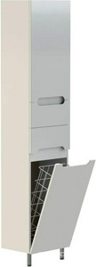 Шкаф-пенал Orange -Rio 40 R, с бельевой корзиной, 40x31x190 см, цв. белый, ZZ Orange Topline PR 40-05KR
