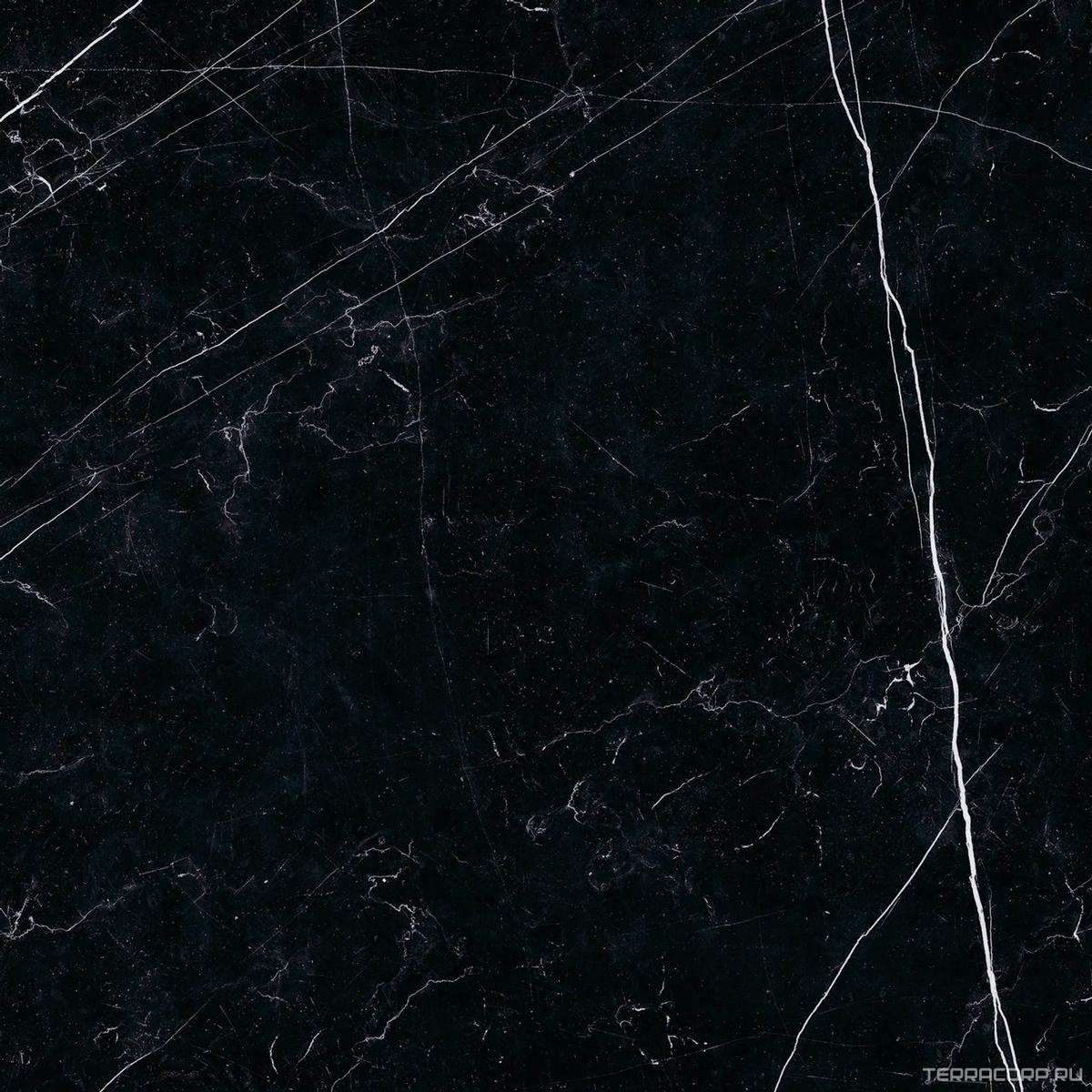 Керамогранит Ariostea Marmi Classici Nero Marquinia Luc 60x60 Черный, фото 7
