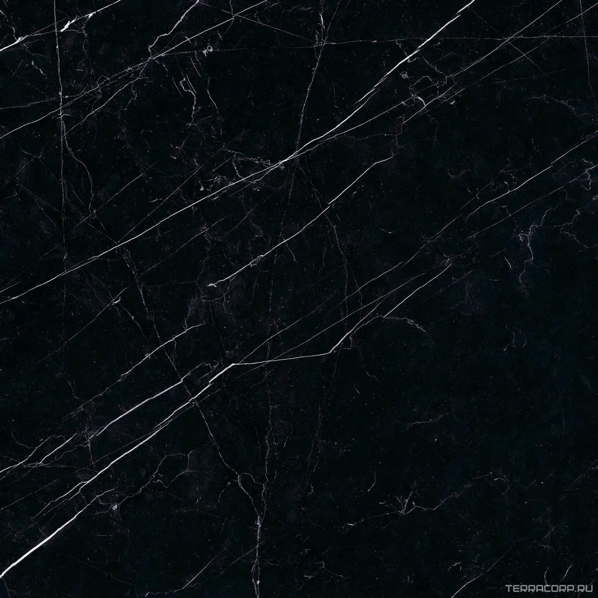 Керамогранит Ariostea Marmi Classici Nero Marquinia Luc 60x60 Черный, фото 6