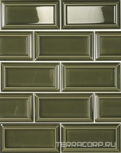 Керамическая плитка APE Ceramica The Hamptons Tiana Victorian Green 6,5x13 Зеленый 