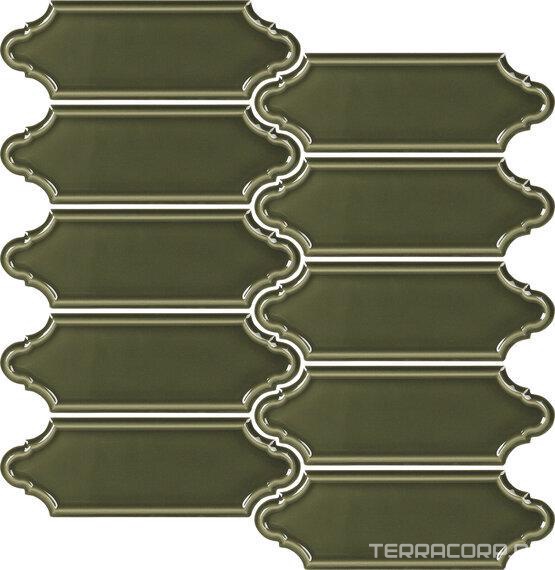 Керамическая плитка APE Ceramica The Hamptons Havens Victorian Green 5x15 Зеленый, фото 4