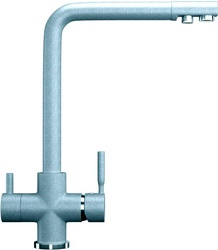 Смеситель Ulgran U-016 342 графитовый, для кухонной мойки| 14x33x20