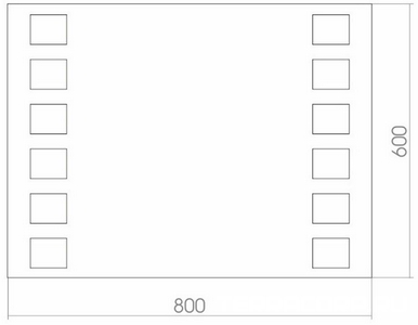 Зеркало с внутренней подсветкой h600*800 ZZ Mixline Стиль 525408