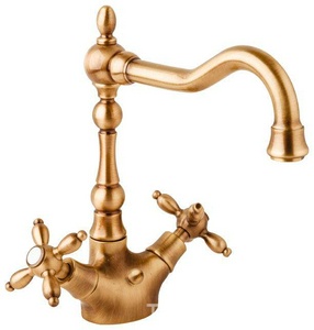 Смеситель для раковины, Высокий, с д/к, (цв.бронза),  ZZ Cezares Atlantis-Nostalgia ATLANTIS-NOSTALGIA-LS2-A-02
