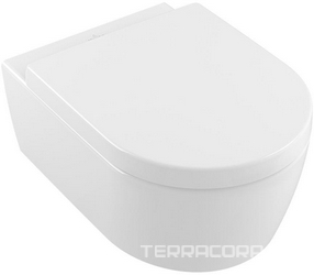 Унитаз подвесной Villeroy & Boch Avento 5656HRR1 alpin с CeramicPlus| 53x37x31