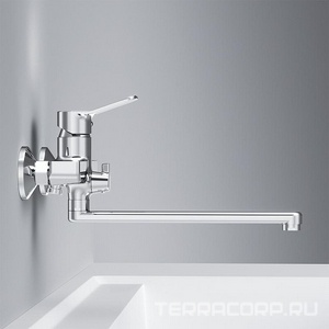 Смеситель для ванны/душа  излив 300 мм, с установ.компл., БЕЗ аксессуаров, хром AMPM X-Joy F85A90000