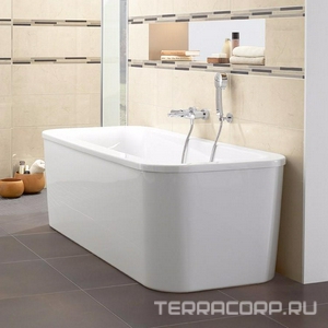 Ванна 1800х800хh440(600)мм, отдельностоящая, слив-перелив цв.хром в компл., (акрил цв.белый),  Oval Duo ZZ Villeroy & Boch Loop & Friends UBA180LFO7PDV-01